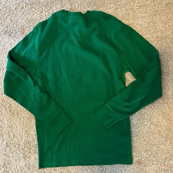 NWOT Polo Brand Green Waffle Long Sleeve - Picture 4 of 4